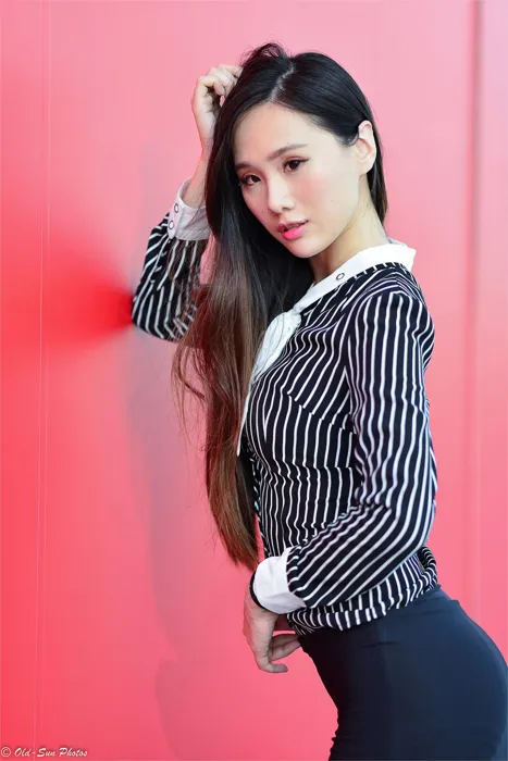 [Mzsock] NO.026 Beautiful model Xiaomi’s new secretary black silk professional attire street photography#[50P]-45