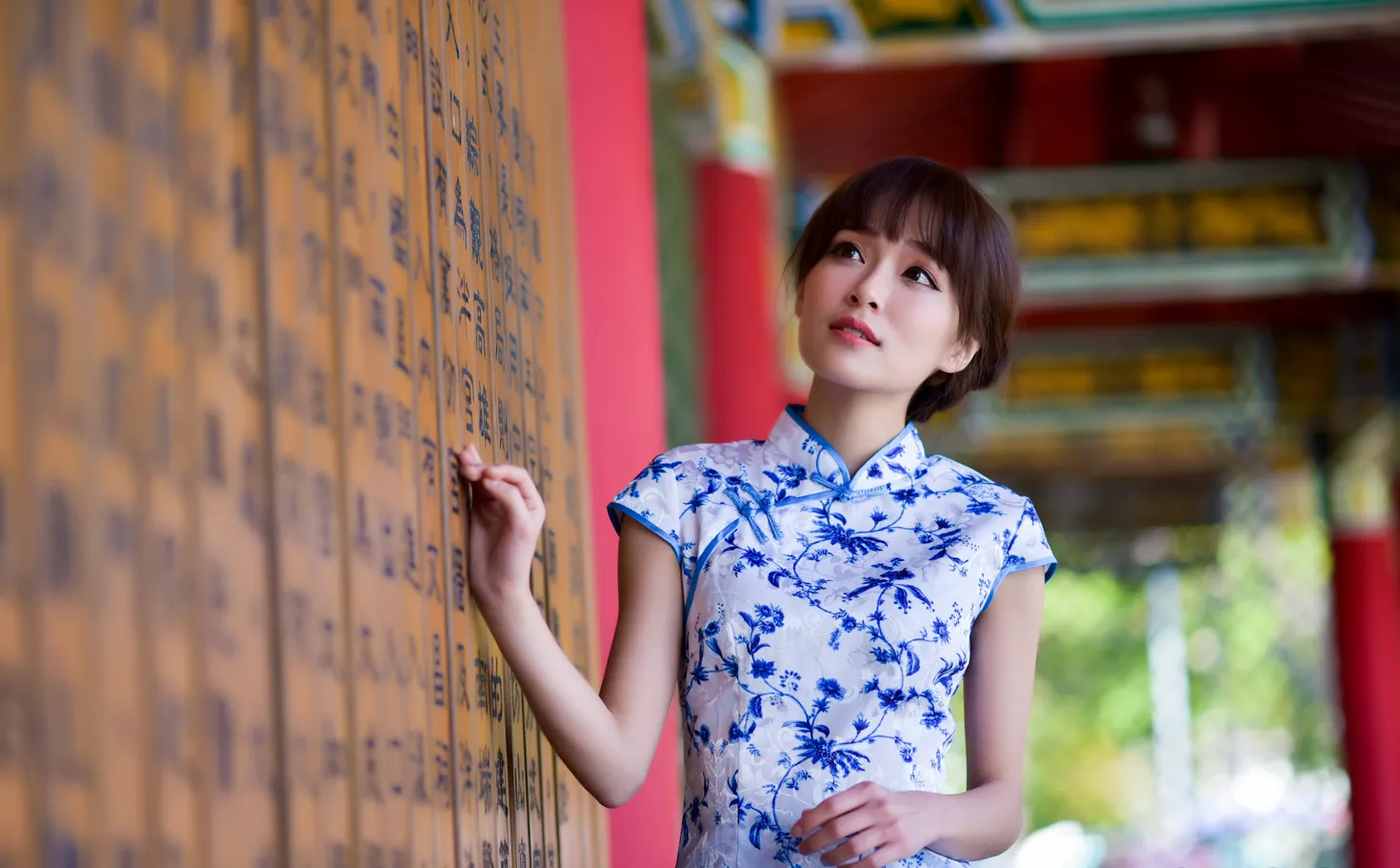 [Mzsock] NO.189 Miao Wanyu floral short cheongsam with high heels and beautiful legs street photography#[68P]-62